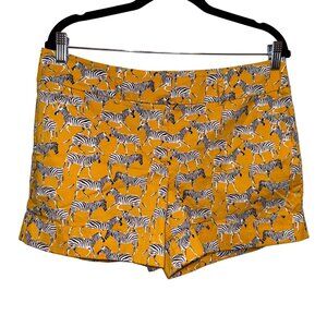 Vibrant Zebra Shorts Designed By 7th Avenue New York & Studio Company Size 12